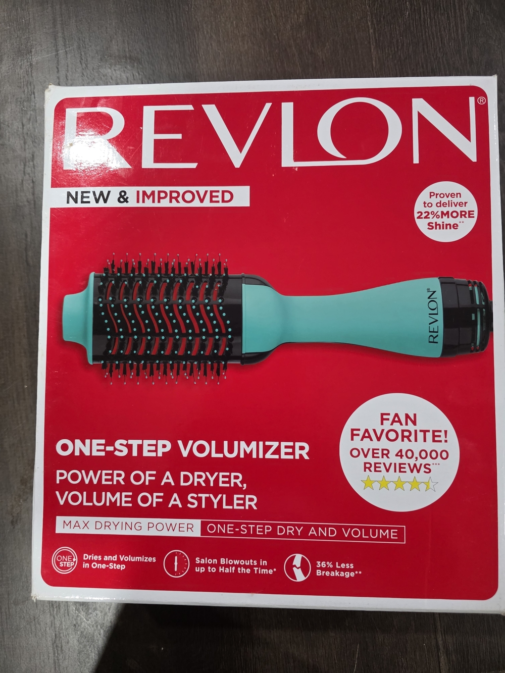 Revlon One-Step Volumizer Hair Dryer Brush - Teal
